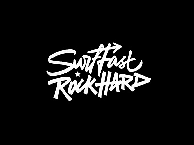 SurfFast RockHard bali branding design hand lettering identity lettering logo logotype surf surfing vetoshkin