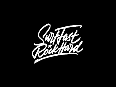 SurfFast RockHard branding design hand-lettering identity lettering logo logotype sketch sketching surf surfing vetoshkin