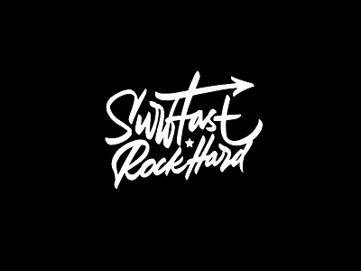 SurfFast RockHard branding design hand lettering identity lettering logo logotype sketch sketching surf surfing vetoshkin