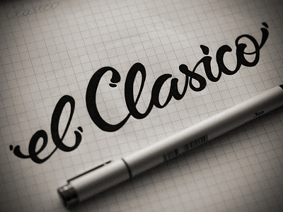 El Clasico clasico copic design el clasico lettering marker vetoshkin