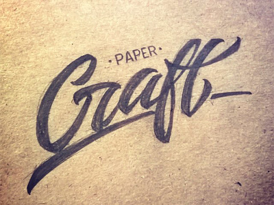 Craft craft design hand lettering lettering paper pencil vetoshkin