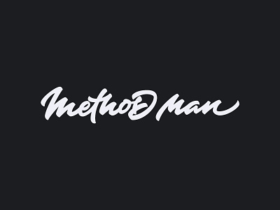 Method Man brushpen hand lettering lettering logo logotype