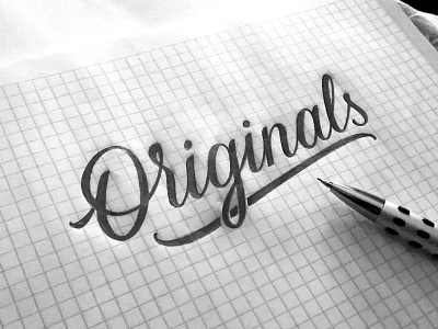 Originals sketch design hand lettering lettering logo logotype sketch sketching vetoshkin