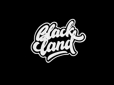 Blackland brushpen design hand lettering lettering logo logotype sketch sketching vetoshkin