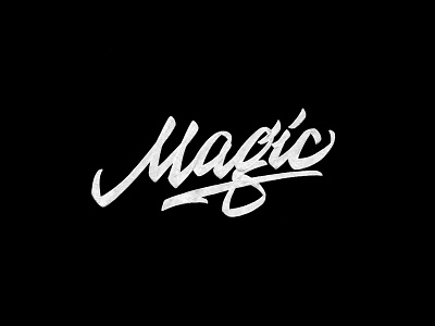 Magic brushpen design hand lettering lettering logo logotype sketch sketching vetoshkin