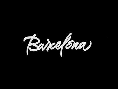 Barcelona | Sketch brushpen design hand lettering lettering logo logotype sketch sketching vetoshkin