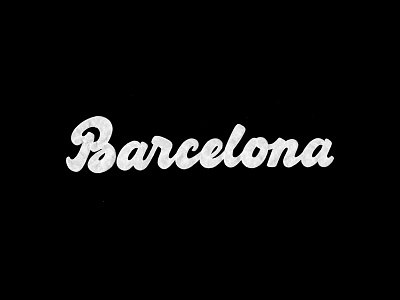 Barcelona | Sketch brushpen design hand lettering lettering logo logotype sketch sketching vetoshkin