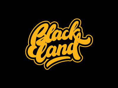 Blackland brushpen design hand lettering lettering logo logotype sketch sketching vetoshkin