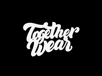 Together Wear brushpen design hand lettering lettering logo logotype sketch sketching vetoshkin