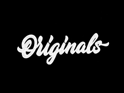 Originals brushpen design hand lettering lettering logo logotype sketch sketching vetoshkin