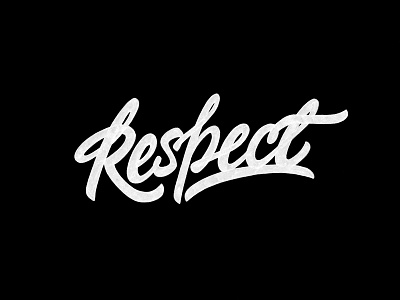 Respect brushpen design hand lettering lettering logo logotype sketch sketching vetoshkin