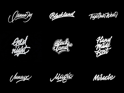 Lettering Sketches Collection