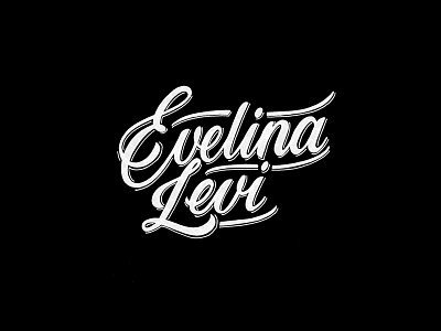 Evelina Levi brushpen design hand lettering lettering logo logotype sketch sketching vetoshkin