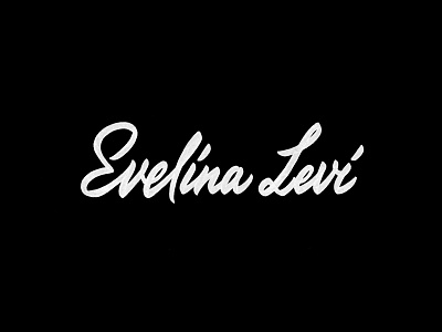 Evelina Levi brushpen design hand lettering lettering logo logotype sketch sketching vetoshkin