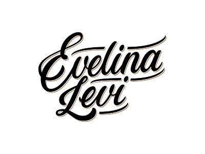 Evelina Levi brushpen design hand lettering lettering logo logotype sketch sketching vetoshkin