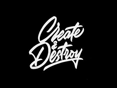 Create&Destroy by Igor Vetoshkin on Dribbble