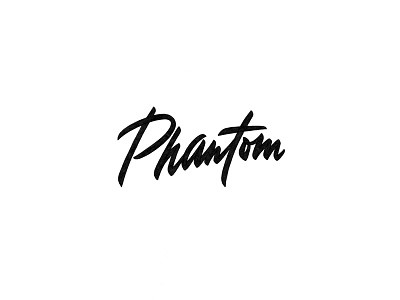 Phantom brushpen design hand lettering lettering logo logotype sketch sketching vetoshkin