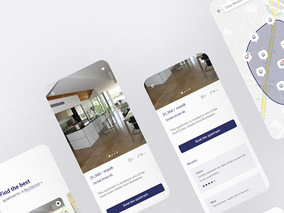 Homes Rental App apartments app bucharest mobile mobile app mobile design mobile ui rental rental app renting romania romanian ui uidesign uiux