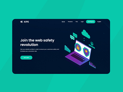 Xipe Web Security Landing page