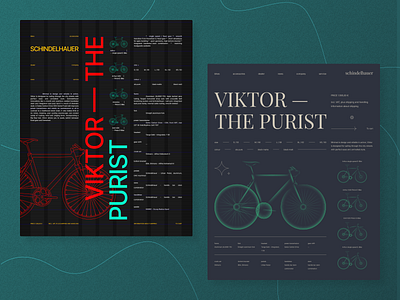 Viktor — the Purist bicycle bike concept design grid illustration vector viktor — the purist wannabelike