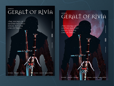 3D Poster «Geralt of Rivia» 3d 3d poster cinema 4d geralt of rivia poster wannabelike witcher с4d