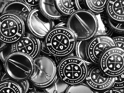 Matthew Ryan And The Northern Wires :: Pins and logo matthew northern pins ryan the wires