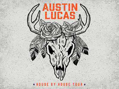 Austin Lucas :: House By House Tour austin illustration lucas roses skull