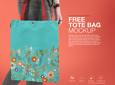 Free Tote Bag Mockup bag templates canvas bag free free mockup free tote bag freebies model mockup on model photoshop psd mockup psd templates realistic shopping bag showcase tote bag tote bag branding tote bag mockup tote bag model tote mockup