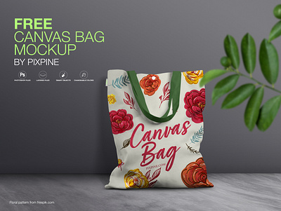 Free Canvas Bag Mockup blank branding canvas bag canvas bag mockup design free bag mockup free mockup freebie freebies mockup photoshop mockup plain psd mockup realistic mockup showcase tote bag white bag