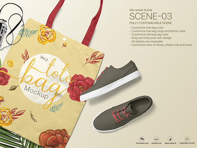 Download Tote Bag Mockup Vol 02 By Pixpine Mockups On Dribbble