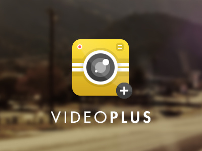 Video+ design flat icon ios mobile ux