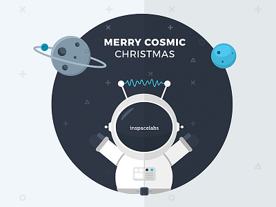Merry Cosmic Christmas astronaut christmas cosmic cosmos inspace labs planet space