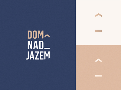 Dom Nad Jazem - Logo elegant estate flat home house logo logotype modern symbol typo