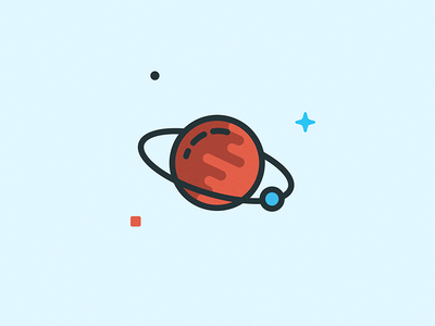 Planet Illustration by Arkadiusz Płatek - Dribbble