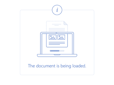 Illustration - document loading