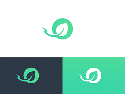 Leaf logo for innovative ecology company