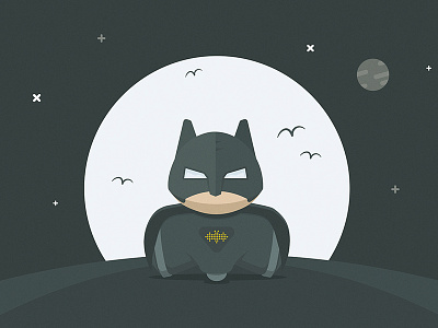 Photon Robot - Batman Illustration batman illustrations photon robot startup toy vector