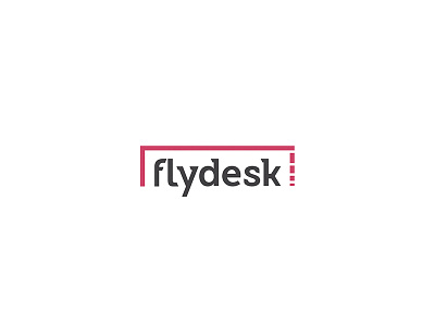 Flydesk Logo desk fly logo simple startup symbol table
