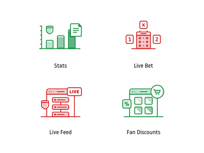 Soccer Club Icon Set