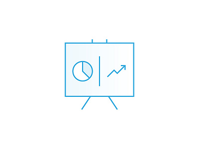 Statistic Icon board growth illustration lineart report roi stats