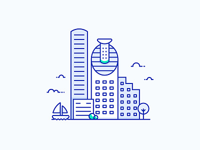 Tel-Aviv City Illustration