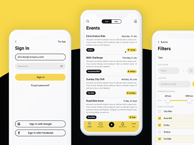 Ridemaker Mobile App by Arek Płatek on Dribbble