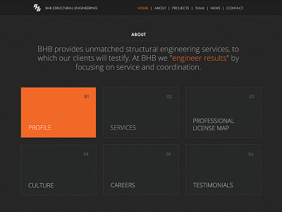 BHB Engineers - About art direction creative direction kodis interactive web design website