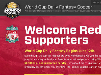 Mondogoal: Daily Fantasy Soccer