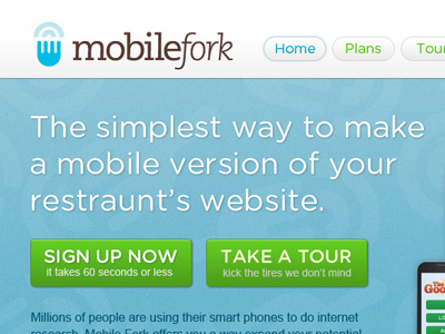 Mobile Fork Preview 1 art direction kodis interactive mobile mobile fork seth erickson website