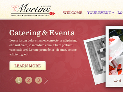 Martins Catering allied pixel art direction kodis interactive seth erickson web design