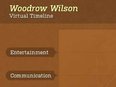 Woodrow Wilson Timeline 1 art direction creative direction. kiosk kodis interactive president seth erickson touch screen woodrow wilson