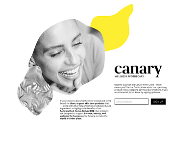 Canary Temp Page cbd organic skincare