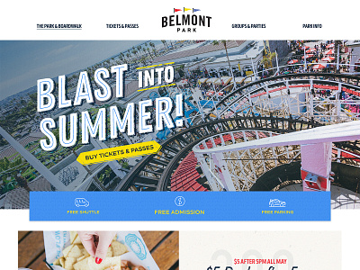Belmont Park americana amusement park beach