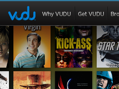 Vudu.com Redesign hot studio kodis interactive movies seth erickson ui vudu